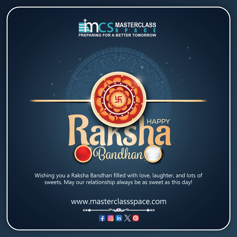 MasterclasSpace's tweet image. 🪢 Happy Raksha Bandhan! 🪢

Wishing everyone a day filled with laughter, love, and endless blessings. 🌸

#HappyRakshaBandhan #SiblingLove #MasterclassSpace #BondOfProtection #FestivalOfLove #FamilyFirst