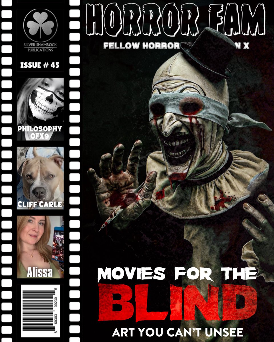 Issue # 45 of my weekly #HorrorFam for #FF, profiling some great accounts to follow within the #HorrorCommunity.

<a href="/ILoveMovies84/">Movies for the Blind </a> 
<a href="/philosophy_ofx9/">𝓟𝓱𝓲𝓵𝓸𝓼𝓸𝓹𝓱𝔂_𝓸𝓯𝔁9</a> 
<a href="/Doobieshadow420/">Cliff Carle</a> 
<a href="/AlissaJxo/">🎃 Alissa 🎃</a> 

Please consider giving them a follow.