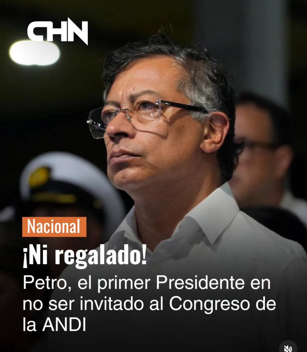 Alejo Toro (@alejotoroant) on Twitter photo En el evento anual de la ANDI no invitaron ni al presidente <a href="/petrogustavo/">Gustavo Petro</a> ni al precandidato <a href="/QuinteroCalle/">Daniel Quintero 🇨🇴</a>.
La élite empresarial que por décadas decidía quién entraba a la junta del Banco de la República se cierra al gobierno que más ha hecho crecer a los empresarios.
Lo que En el evento anual de la ANDI no invitaron ni al presidente <a href="/petrogustavo/">Gustavo Petro</a> ni al precandidato <a href="/QuinteroCalle/">Daniel Quintero 🇨🇴</a>.
La élite empresarial que por décadas decidía quién entraba a la junta del Banco de la República se cierra al gobierno que más ha hecho crecer a los empresarios.
Lo que