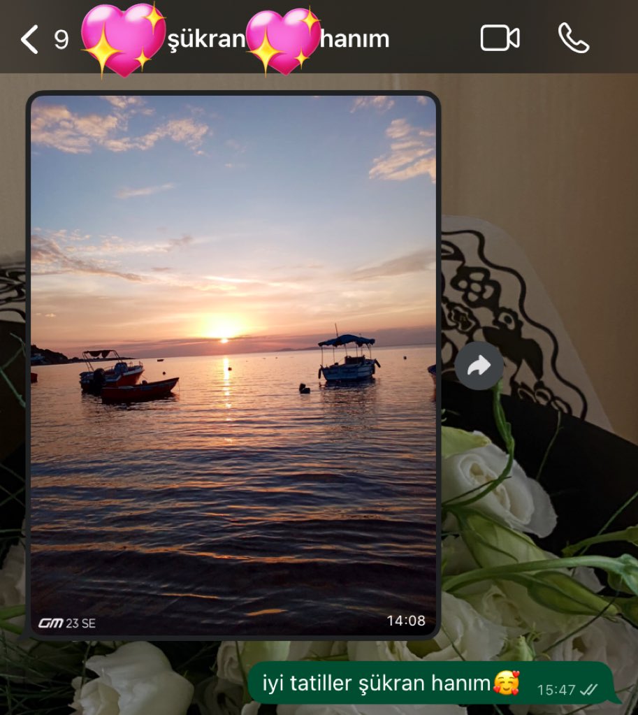 tatile çıkan hastamdan bi foto…