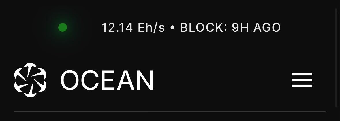 Ocean at 12.14 Eh/s! 🐟🌊 🌊🌊