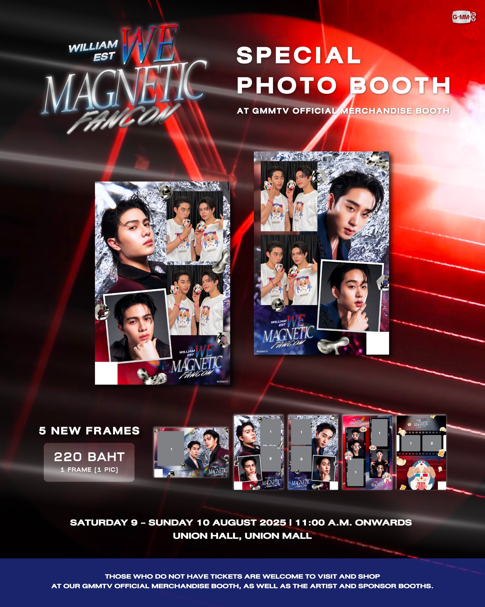 GMMTV WilliamEst Fancon サイン入りポスター Main poster and details for WilliamEst WE Magnetic FANCON on