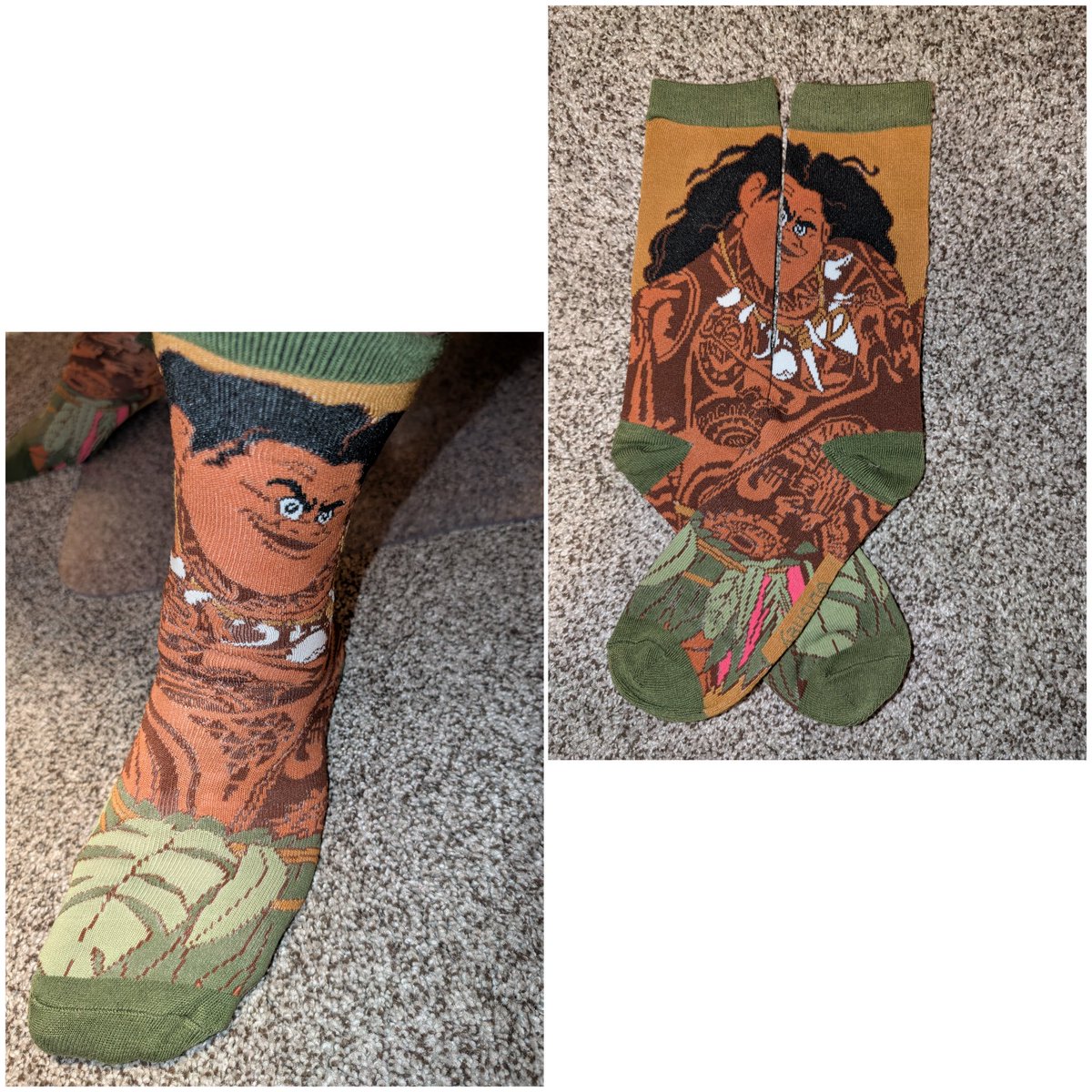 MCT_79's tweet image. Patiently waiting for my next Disney trip with Maui! #FunSockFriday