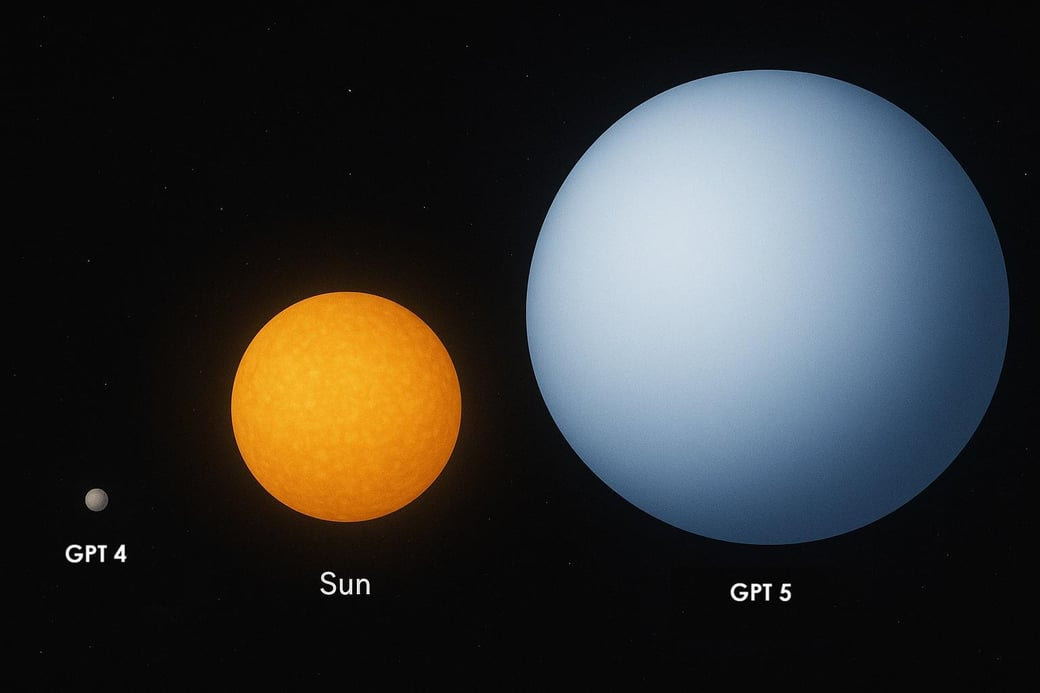 😮😮😮 𝘕𝘰𝘯𝘴𝘦𝘯𝘴𝘦 >>> 𝐆𝐏𝐓-𝟓 𝐝𝐰𝐚𝐫𝐟𝐬 𝐞𝐯𝐞𝐫𝐲𝐭𝐡𝐢𝐧𝐠! 🚀🚀🚀

Source: u/DigSignificant1419 via <a href="/Reddit/">Reddit, Inc.</a> 

<a href="/VINCI_Digital/">VINCI Digital | IIoT + AI/GenAI Strategic Advisory</a> | IIoT + AI / GenAI Strategic Advisory 🚀
---
 #iot #ai #genai #agenticai #physicalai #gpt5