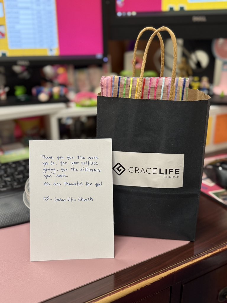 Thank you to Grace Life for being such an incredible support system!! Community support is so vital to the success of our schools!