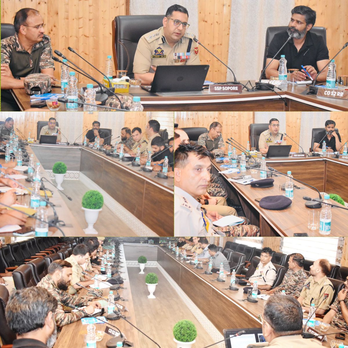 Sopore Police (@soporepolice) on Twitter photo Sopore Police holds joint security review meeting with Army, CRPF & intel agencies to finalize Independence Day 2025 arrangements. Focus on threat perception, area domination & coordination for peaceful celebrations. ๐ฎ๐ณ
<a href="/JmuKmrPolice/">J&K Police</a> <a href="/KashmirPolice/">Kashmir Zone Police</a> <a href="/DIGBaramulla/">DIG of Police NKR Baramulla</a> <a href="/IftkharTalib/">Iftkhar Talib</a> Sopore Police holds joint security review meeting with Army, CRPF & intel agencies to finalize Independence Day 2025 arrangements. Focus on threat perception, area domination & coordination for peaceful celebrations. ๐ฎ๐ณ
<a href="/JmuKmrPolice/">J&K Police</a> <a href="/KashmirPolice/">Kashmir Zone Police</a> <a href="/DIGBaramulla/">DIG of Police NKR Baramulla</a> <a href="/IftkharTalib/">Iftkhar Talib</a>