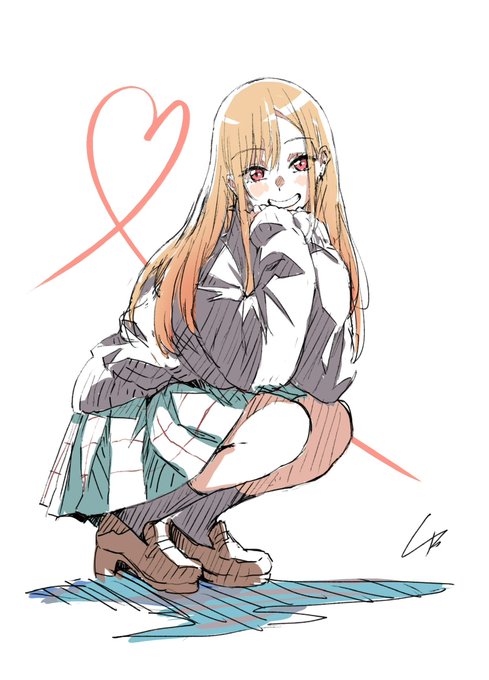 836,喜多川海夢　時崎狂三　ラスタロッテ　初音ミク　シュガー　志摩リン 喜多川海夢 「喜多川海夢の洗車 」|tarteのイラスト