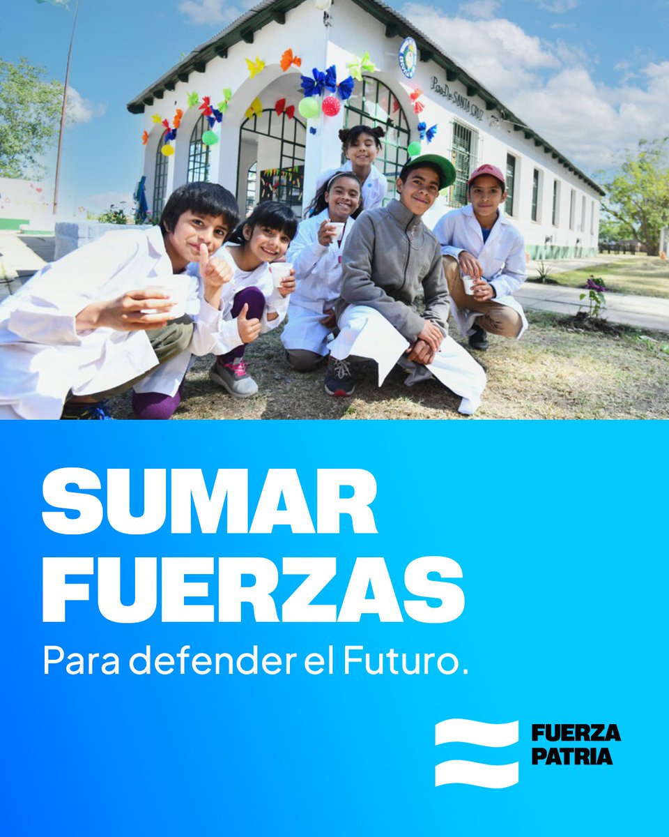 Este 7 de septiembre tenemos que sumar fuerzas para defender la educación y el futuro de millones de compatriotas ❤️

#FuerzaPatria 🇦🇷