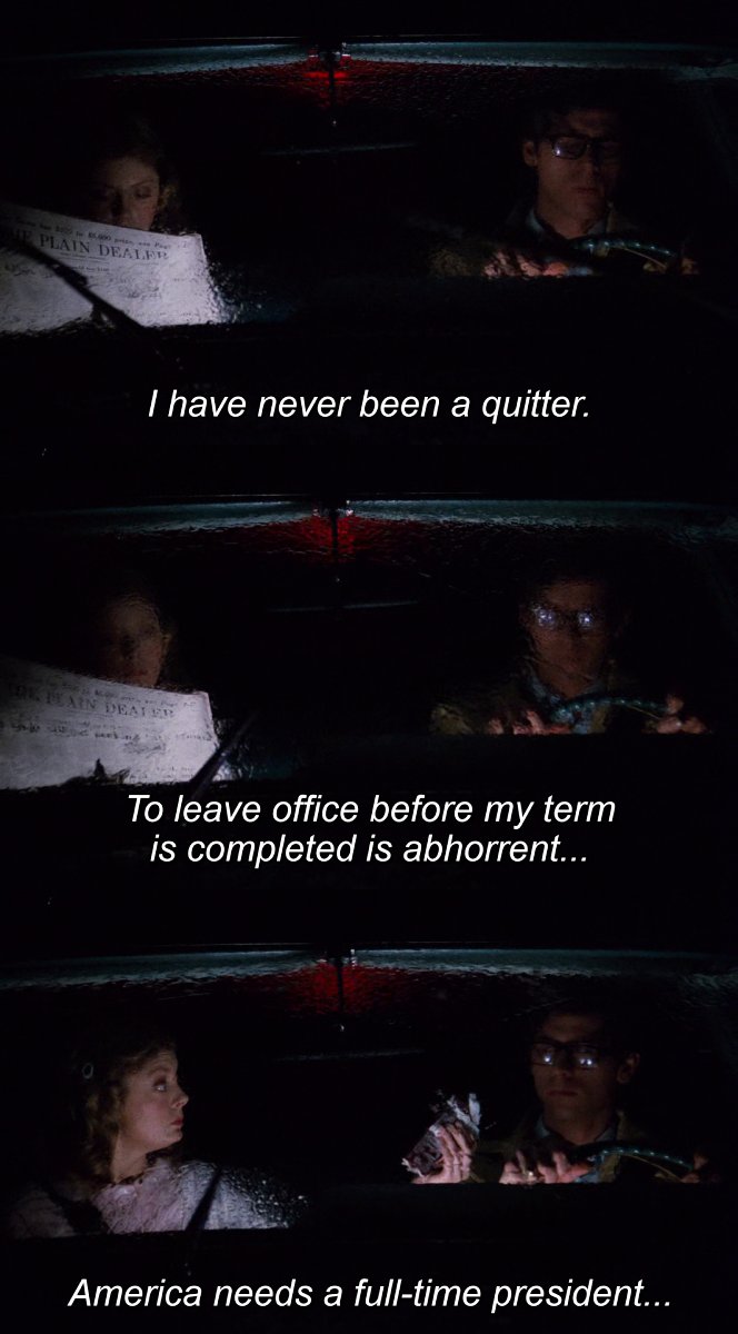 Dates in Movies (@datesinmovies) on Twitter photo Aug 8th 1974 - Richard Nixon resigned. His resignation speech was playing on a tape that Brad had recorded that "late November evening", when Brad Majors' car broke down. 
📽️📅 The Rocky Horror Picture Show (1975) Aug 8th 1974 - Richard Nixon resigned. His resignation speech was playing on a tape that Brad had recorded that "late November evening", when Brad Majors' car broke down. 
📽️📅 The Rocky Horror Picture Show (1975)