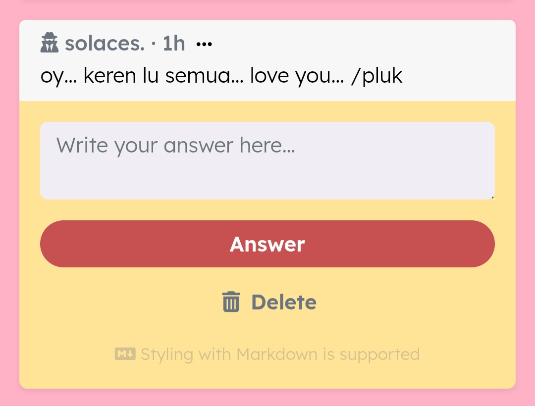 /kepeluk
Terima kasih ya chagi
Aku sangat bersyukur ada kamu di sisiku
/tersenyum
Jangan lupa istirahat 
Besok kita ada syuting MV di Depok
ㅋㅋㅋㅋㅋㅋ 
Fighting! ~
/finger heart