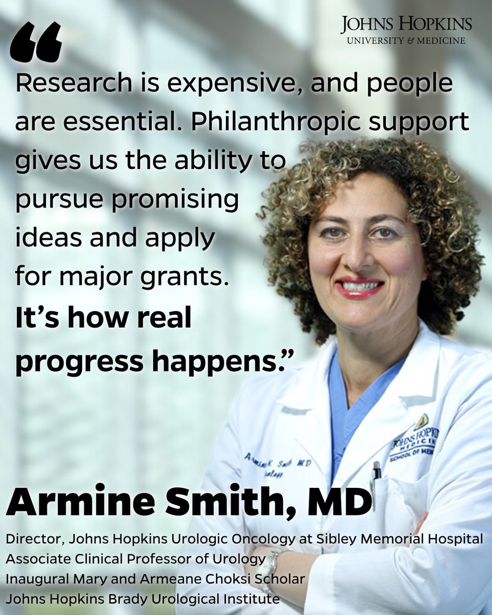 As the inaugural Mary and Armeane Choksi Scholar, Dr. Armine Smith is leading the charge to improve outcomes for patients with bladder and upper tract urothelial cancers, especially those often overlooked in research. #FacultyFriday

Learn more: bit.ly/3UMCs3l