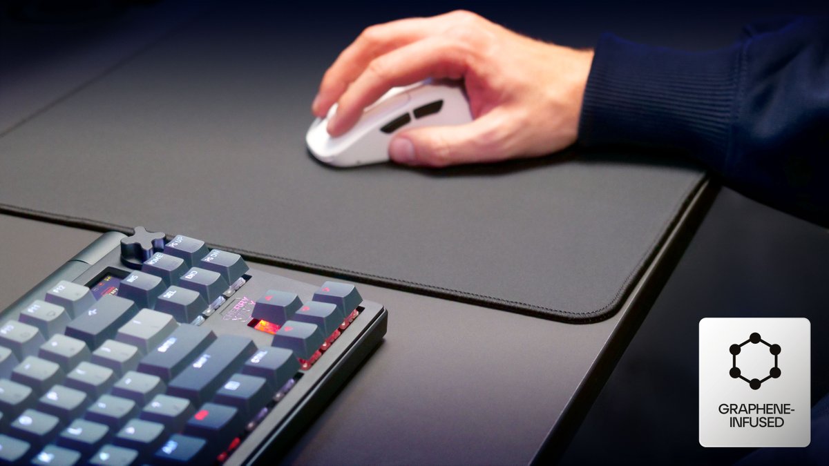 Stop buying mousepads. Get one that lasts. 

The GP7’s graphene cloth surface delivers consistent glide and feel, game after game.

Learn more at cherryxtrfy.com/mousepads/gp7-…