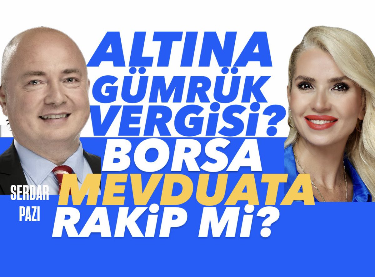 Altına gümrük vergisi mi geliyor?
#borsa artık #mevduat ‘a rakip mi?
#faiz kaç olduğunda çıkmalı?
Rahat uyku için hâlâ #gramaltın mı?
#enflasyonraporu ile hedef güncellenir mi?

💫Serdar Pazı <a href="/SerdarPazi/">Serdar Pazı</a> #MeldaYücelTV’de yanıtladı 
✅ #kaçırmayın 👇
youtu.be/AqlgQM-_PZU?si…