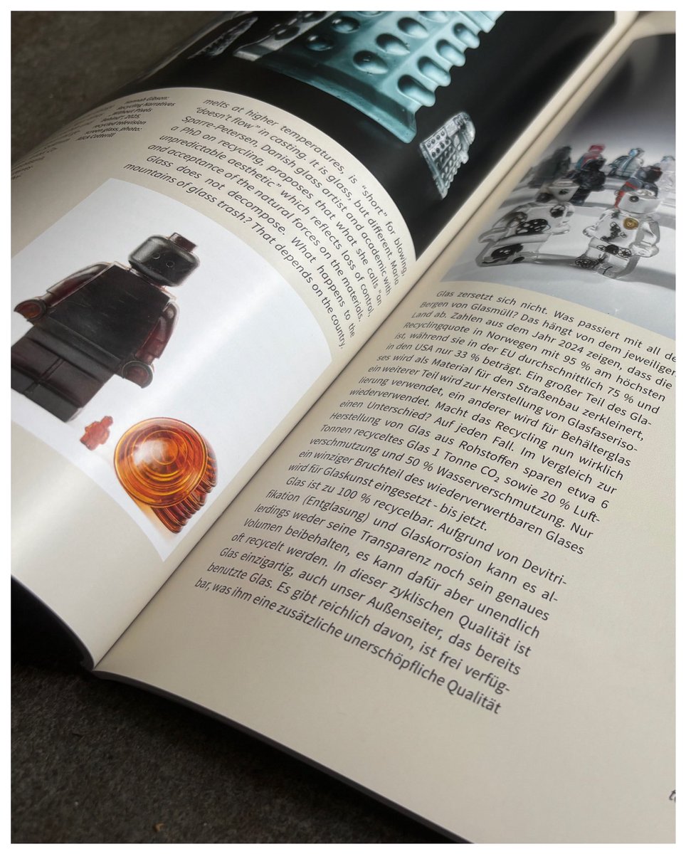It is a joy and an honour to be included in Neues Glas, New Glass art &amp; architecture magazine for Tone Orvik’s article on Recycled Glass

Enormous thanks to everyone involved