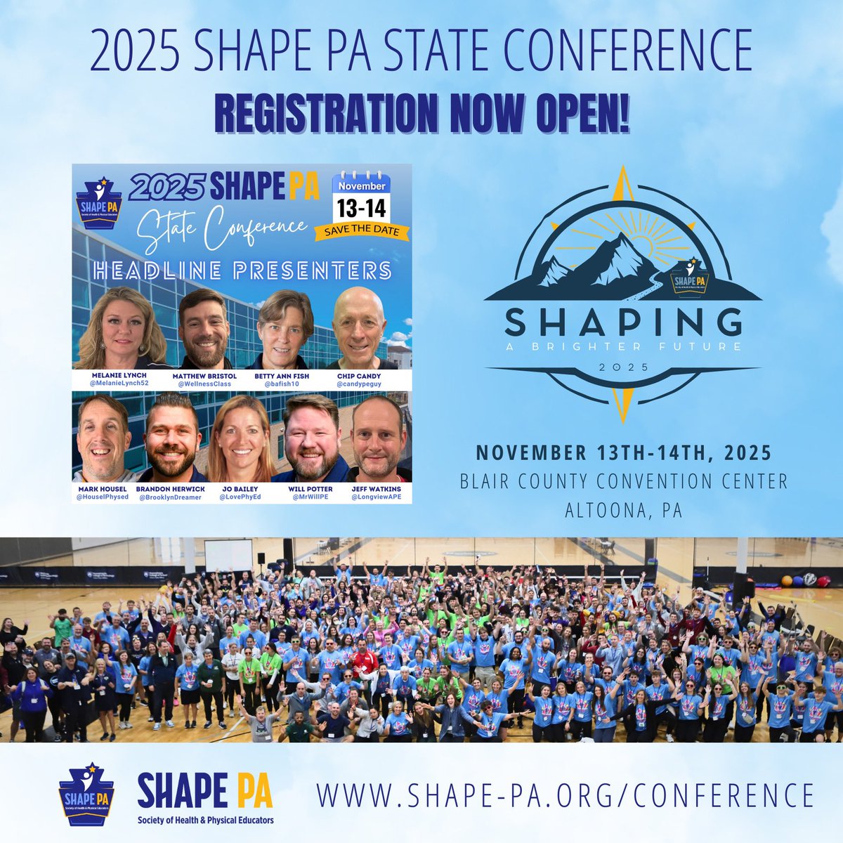 2025 SHAPE PA Conference Registration is NOW OPEN! 

👉 shape-pa.org/conference

Who’s coming with us?! 

#SHAPEPA2025 

#physed #healthed #adaptedpe