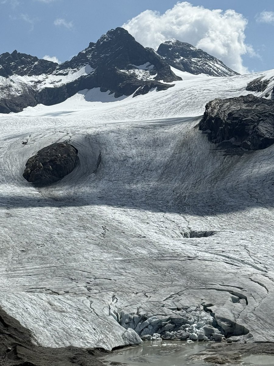 #Graubünden Bedenkliches Abschmelzen des Silvrettagletschers