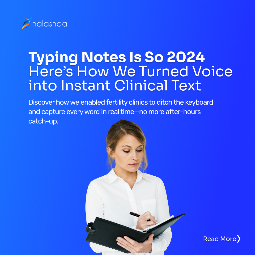 Nalashaa_HIT's tweet image. Wave goodbye to endless typing—our AI-powered speech-to-text platform makes clinical notes happen as you speak. Ready to see it in action? 👉 

Read the full case study: nalashaahealth.com/ai-powered-spe…

#HealthcareAI #SpeechToText #EMRIntegration #MedTechInnovation