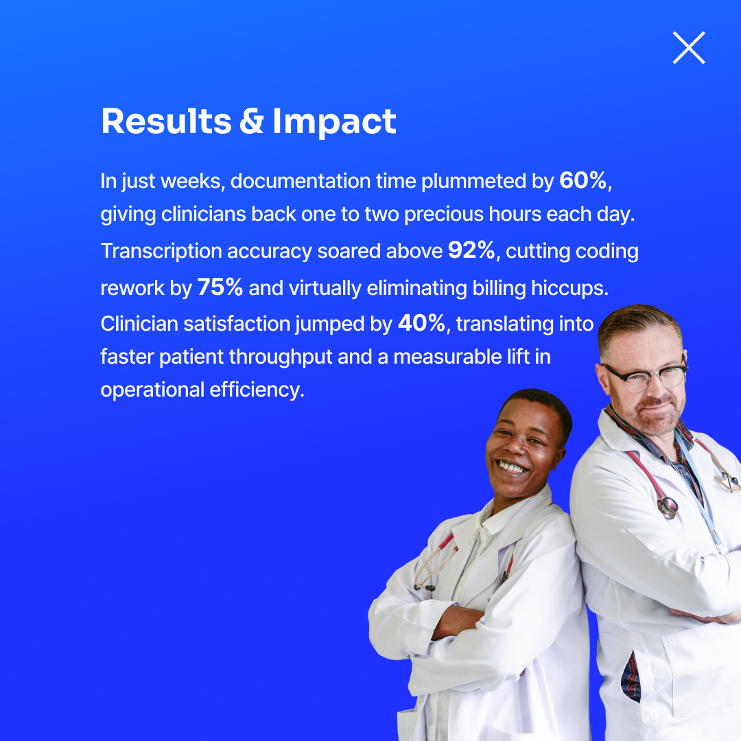Nalashaa_HIT's tweet image. Wave goodbye to endless typing—our AI-powered speech-to-text platform makes clinical notes happen as you speak. Ready to see it in action? 👉 

Read the full case study: nalashaahealth.com/ai-powered-spe…

#HealthcareAI #SpeechToText #EMRIntegration #MedTechInnovation