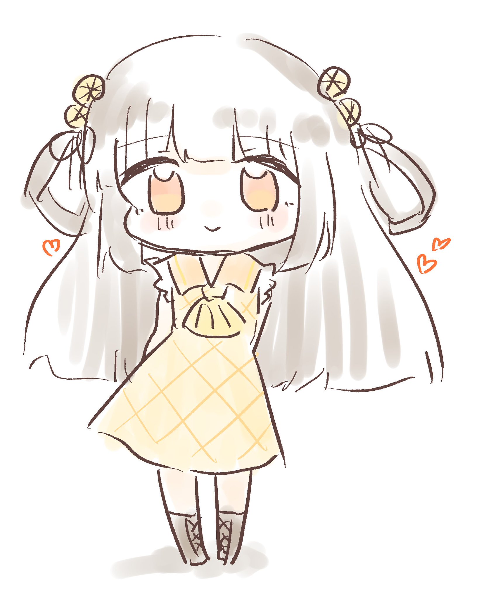とももん/手描きイラスト2点 おもちゃ手描き落書きセットのイラスト素材・ベクター Image