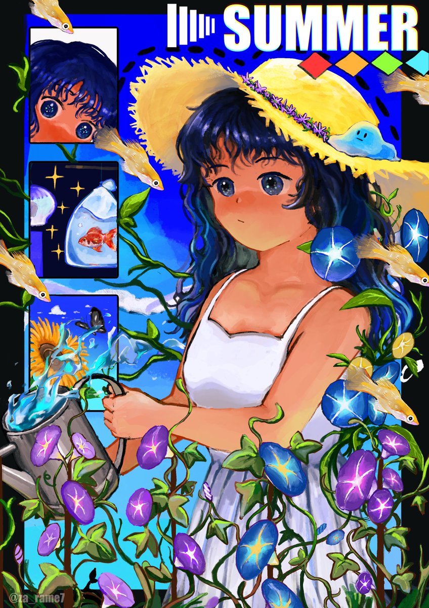 Summer 
#oc 
#illustlation 
#イラスト
#絵描きさんと繋がりたい