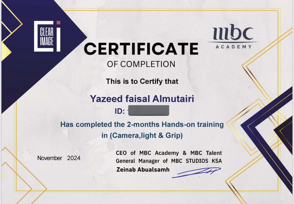 Yazeed Faisal | يزيد فيصل (@yfs_99) on Twitter photo اللهم لك الحمد تم اتمام دورة صناعة الافلام من MBC Academy
60 يوم تعلمت منها الكثر ايام جميلة ❤️
اشكر ادارة MBC Academy على اتاحت الفرصه لي 🙏🏼
<a href="/MBCAcademyME/">MBC Academy</a>
<a href="/ZAbualsamh/">ZeinabAbualsamh</a> اللهم لك الحمد تم اتمام دورة صناعة الافلام من MBC Academy
60 يوم تعلمت منها الكثر ايام جميلة ❤️
اشكر ادارة MBC Academy على اتاحت الفرصه لي 🙏🏼
<a href="/MBCAcademyME/">MBC Academy</a>
<a href="/ZAbualsamh/">ZeinabAbualsamh</a>