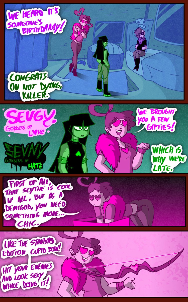 DeathicaHaley's tweet photo. DnH shorts #4 - The Sevs https://t.co/QpYzO8xKLJ