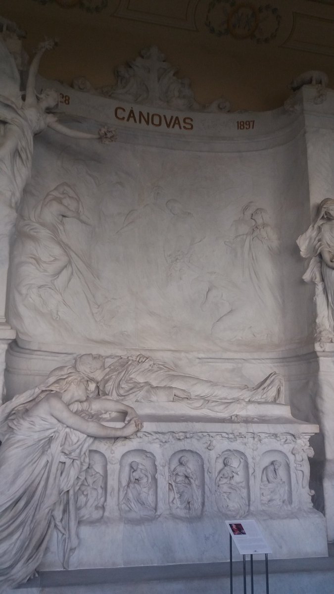 #TalDiaComoHoy de 1588 falleció en #Madrid #AlonsoSánchezCoello, pintor de cámara de #FelipeII. Y el 8 de agosto de 1897 asesinaron a #CánovasdelCastillo en el balneario de Sta Águeda. En el #Panteónhombresilustres conservamos su monumento funerario <a href="/Investigart/">InvestigArt</a> <a href="/ArteEnMadrid/">Arte en Madrid</a>