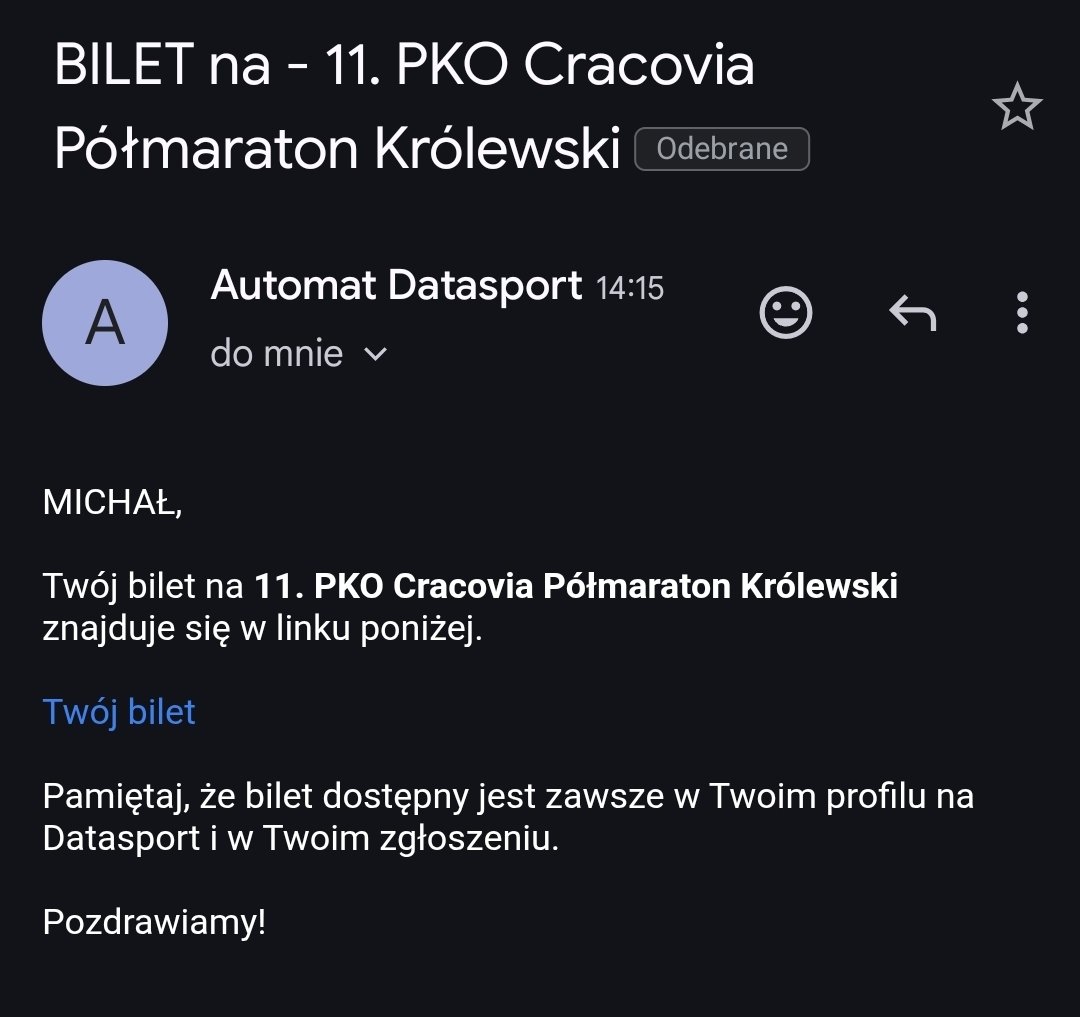 Mówili "idź pobiegaj", no to idę.