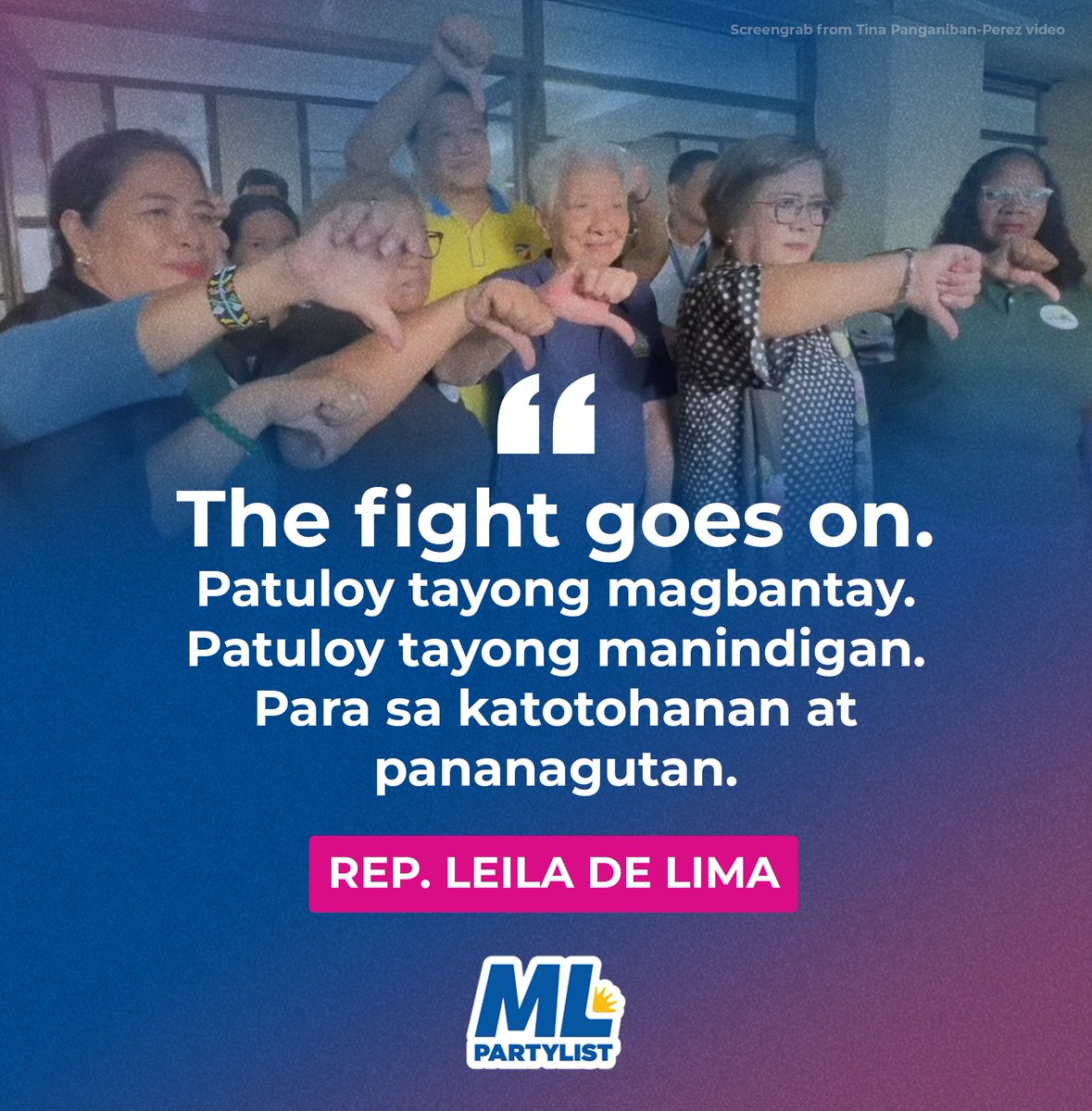 Leila de Lima tweet media