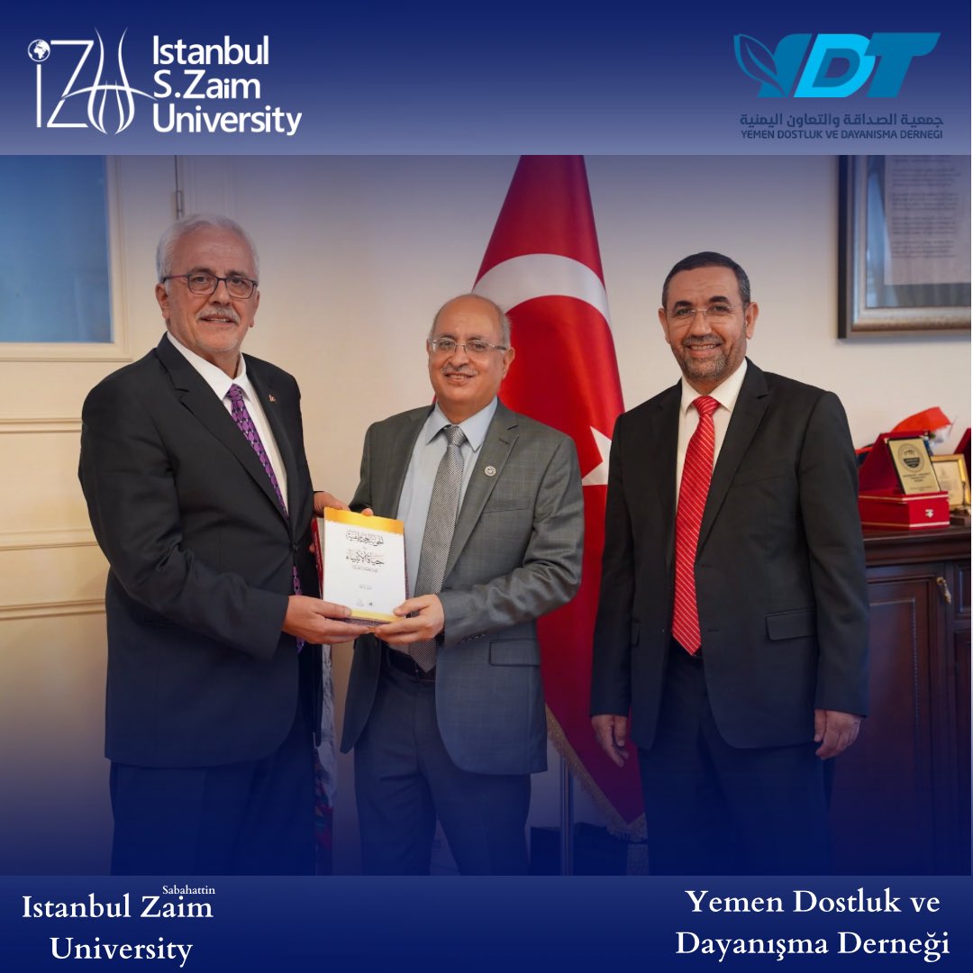 🇹🇷🤝🇾🇪The Yemen-Turkey Friendship Association met with our Rector Prof. Dr. Ahmet Cevat Acar to explore collaboration opportunities for Yemeni postgraduate students and the upcoming Inventors Conference in Istanbul.