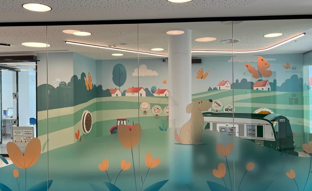 A new playroom in a Israeli hospital has been opened in honour of murdered Shiri, Ariel and Kfir Bibas. Orange flowers for their hair. Orange butterflies for Ariel because he loved to playfully chase them at picnics. 

Beautiful and sad.
