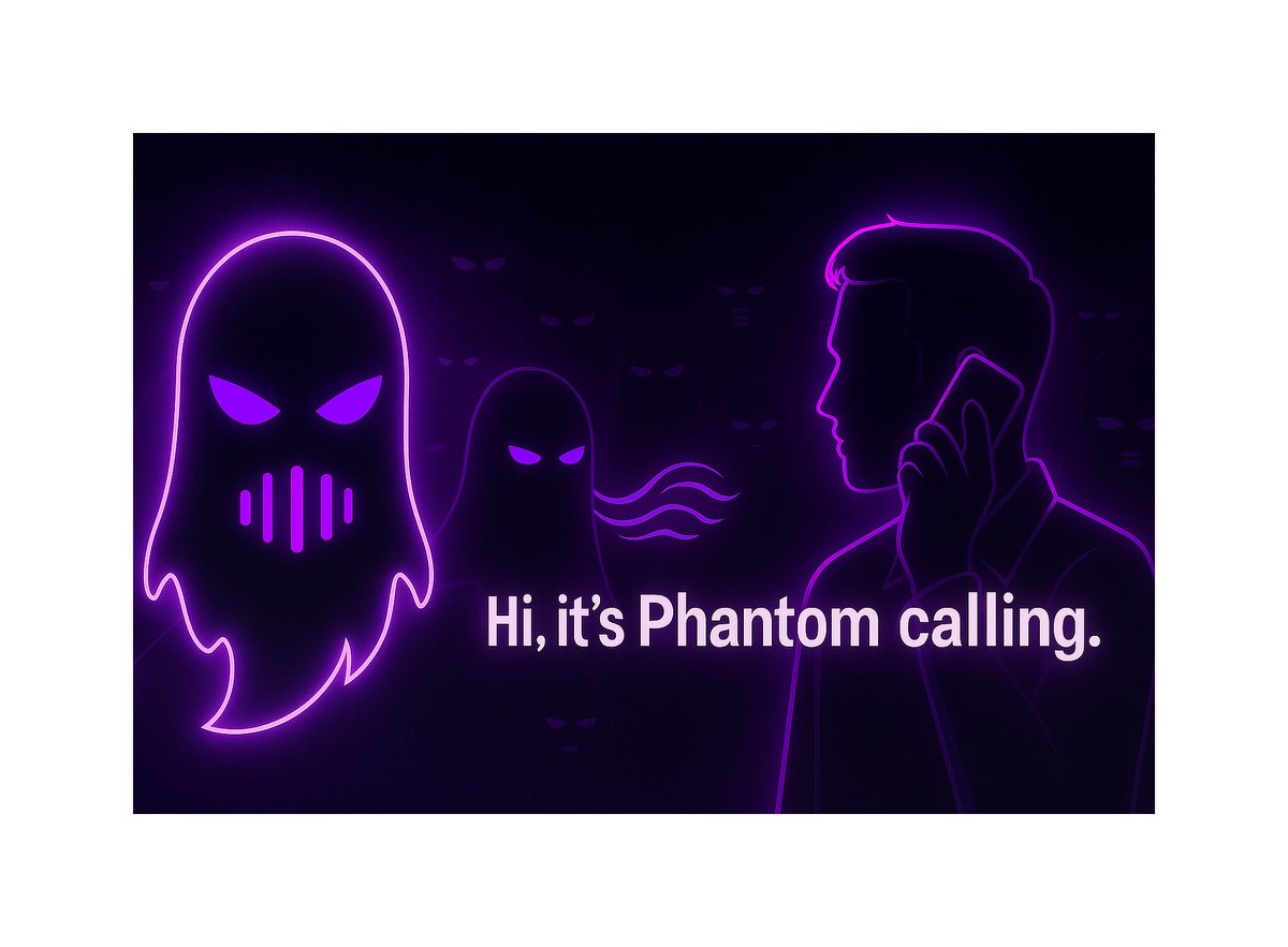 GewoonMiladd's tweet photo. Another glitch. Another day in paradise.
A bot argued with my boss better than I ever could.
They’re not kidding about ‘the voice isn’t yours’.
#PhantomCalls #Solana #GlitchNet https://t.co/VbDpYY3CfN