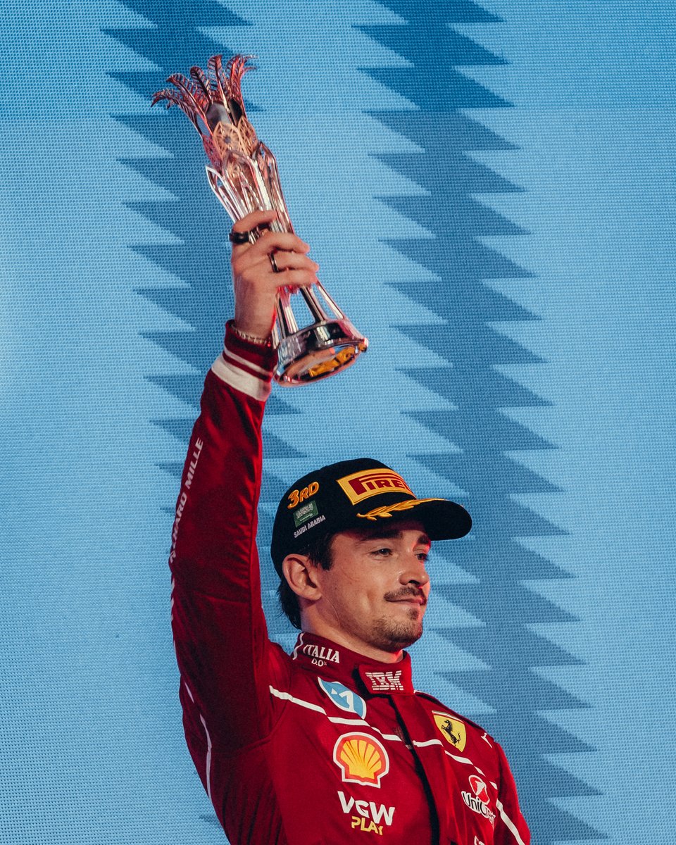 ScuderiaFerrari's tweet photo. These moments 🤌 🏆 @Charles_Leclerc https://t.co/DLLqRBoqJz