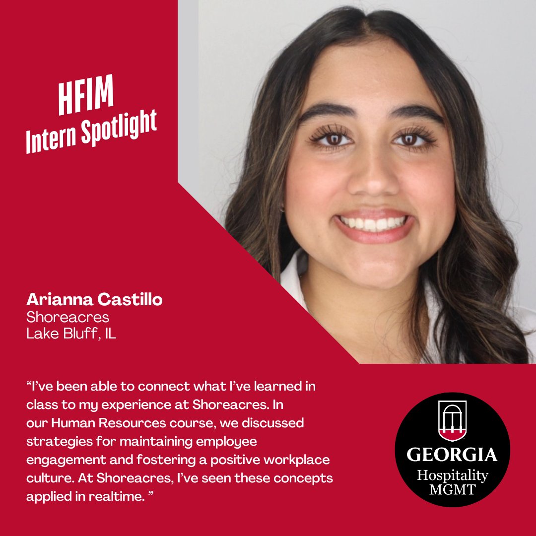 Arianna Castillo spent her summer at Shoreacres, mastering fine dining service, leading events, and even revamping operations behind the scenes. She leaves inspired by club culture and ready for what’s next!  #UGAHFIM #HospitalityInternship #ClubLeadership