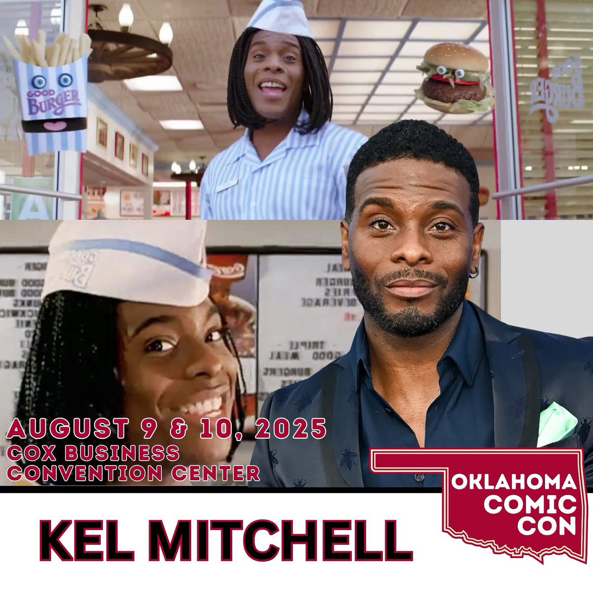 Tulsa, OK - Meet <a href="/Iamkelmitchell/">Kel Mitchell</a> this weekend, Aug 9 &amp; 10, 2025 at Oklahoma Comic Con.