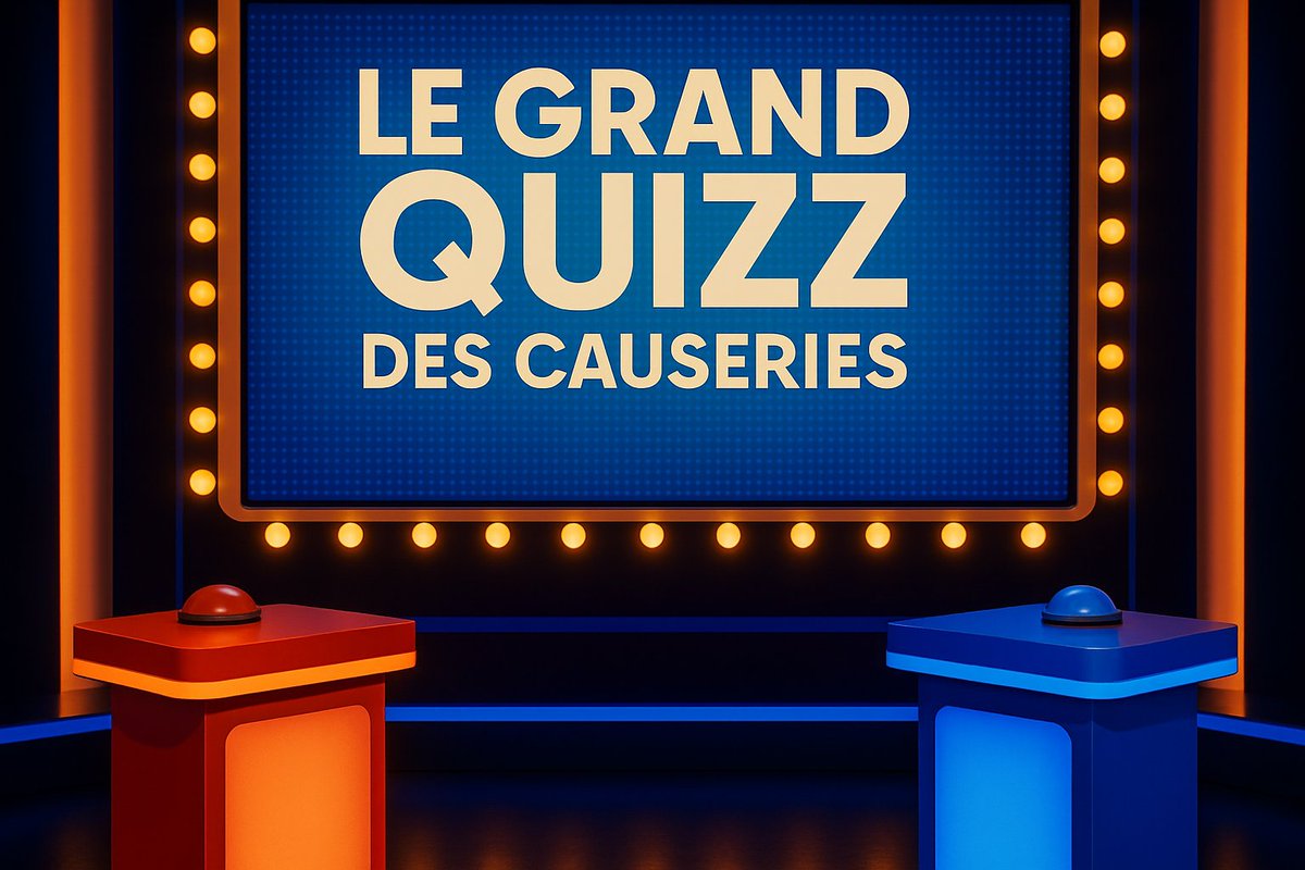 📅Le Grand Quizz des Causeries : lundi 11 août 📢

💥Une bataille sans merci entre <a href="/AlxDee9/">Alx9</a> <a href="/TheDude_83/">SEB 🐉</a> <a href="/mafiou/">Mafiou</a> et <a href="/BacSeb2b/">Kalyst83</a> 

Présenté par : <a href="/aurelien_/">Aurélien Maestracci</a> 
Arbitré par : <a href="/GuerrierRade/">Guerrier de la Rade</a> 
Produit par : <a href="/_ignAAtius_/">Gérald</a>