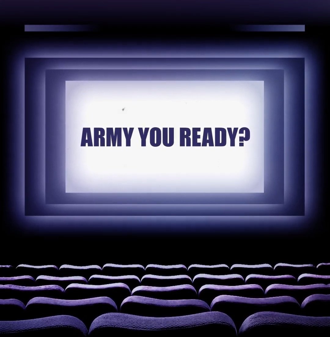 ترندینگ داریم واسه پخت و پز نامعلوم
حتما شرکت کنین
ترندینگ و ببرین تی ال

BTS MOVIE WEEKS
BTS IS COMING
#BTS #방탄소년단
#BTSMOVIEWEEKS