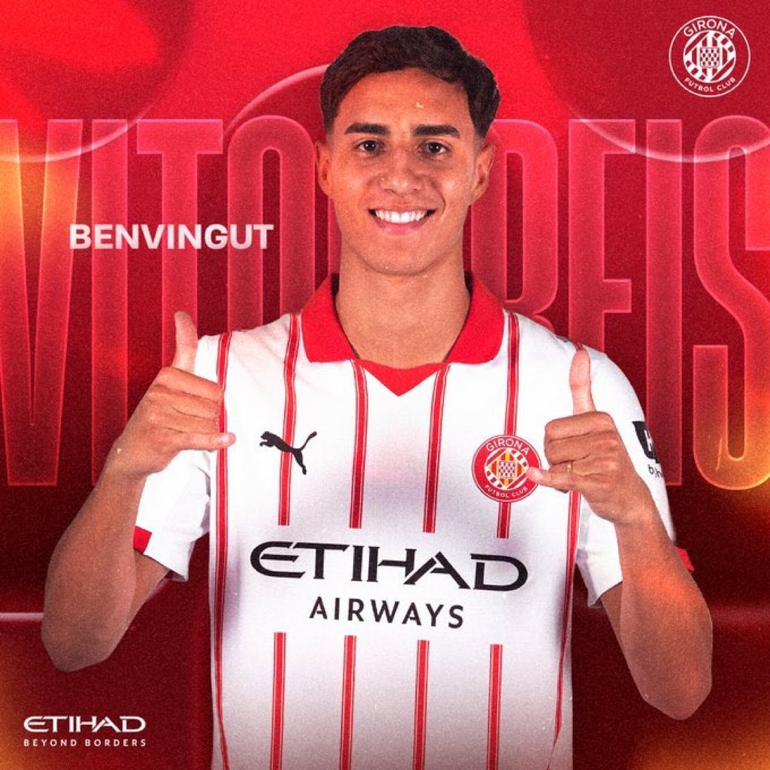OFFICIAL ✍️. Vítor Reis is a new player of Girona. 

The Brazilian defender arrives from Manchester City on loan.