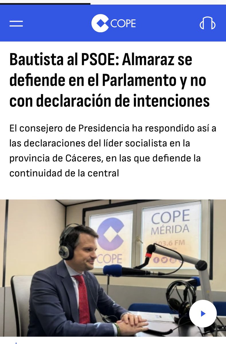 Almaraz se defiende bajando impuestos, no haciendo declaraciones vacías en contestación a otras declaraciones vacías.

Ni unos en el gobierno nacional, ni otros en el gobierno regional, hacen nada para que Almaraz continúe…

Bueno, sí, declaraciones…

Hasta en eso son iguales.