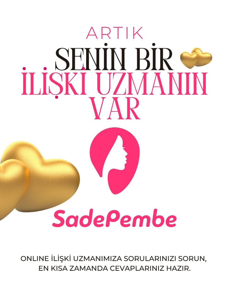 sadepembe's tweet photo. Artık ilişkiler konusunda yalnız değilsin! 💛 SadePembe’de seni dinleyen, anlayan bir ilişki uzmanın var. Sorularını sor, en kısa sürede cevabını al. Doğru rehberlik, ilişkilerde dengeyi kurar. 🌸✨ 
#SadePembe #İlişkiUzmanı https://t.co/wX1dxOxnL4