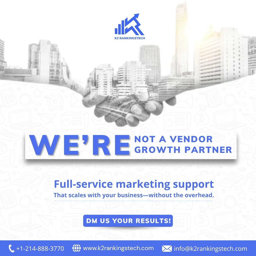 k2rankings's tweet image. You don’t need a big team — you need the right one. 💼✨

Growth isn’t a pitch. It’s a partnership.
📩 Slide in — let’s talk results.
#K2RankingsTech #BuiltForGrowth #ScalableSolutions #DigitalMarketingPartner #NotYourAverageAgency