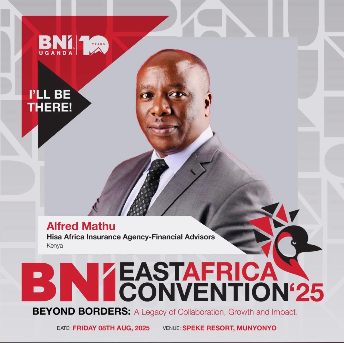 Beyond Borders. Beyond Business.

Today, I stood on the red carpet at BNI East Africa Convention 2025 not just as a Platinum financial advisor, but as someone who has witnessed the power of connections, trust, and collaboration in shaping lives and legacies.

Surrounded by