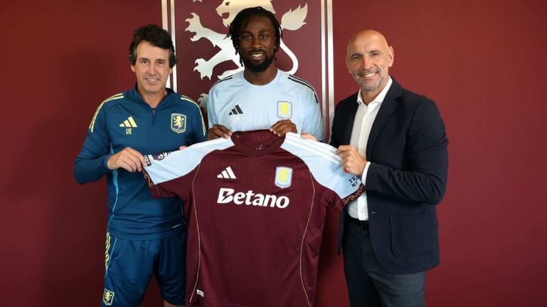 OFFICIAL: Aston Villa have signed forward Evann Guessand from Nice for £30m on a five-year contract.