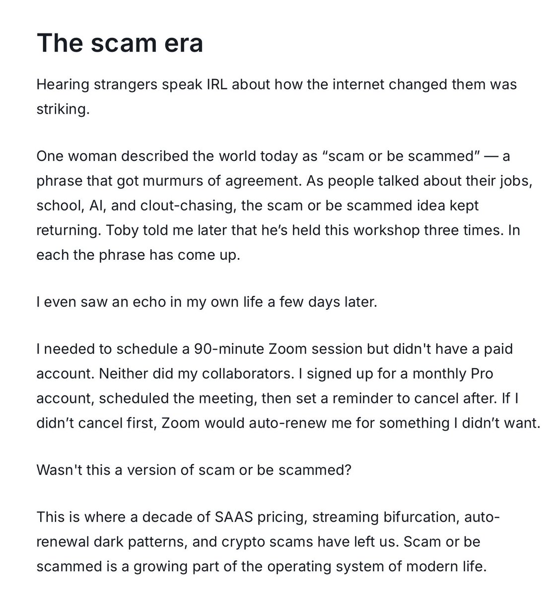 ystrickler's tweet photo. @WillManidis Scam or be scammed https://t.co/CissrtWmow
