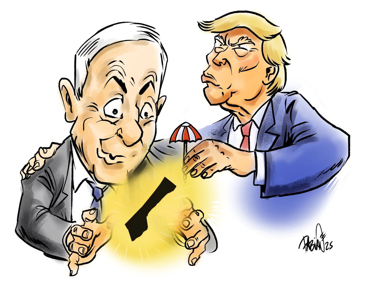 Is mine...

#Gaza #Netanyahu #Trump #digitaldrawing #Sketching