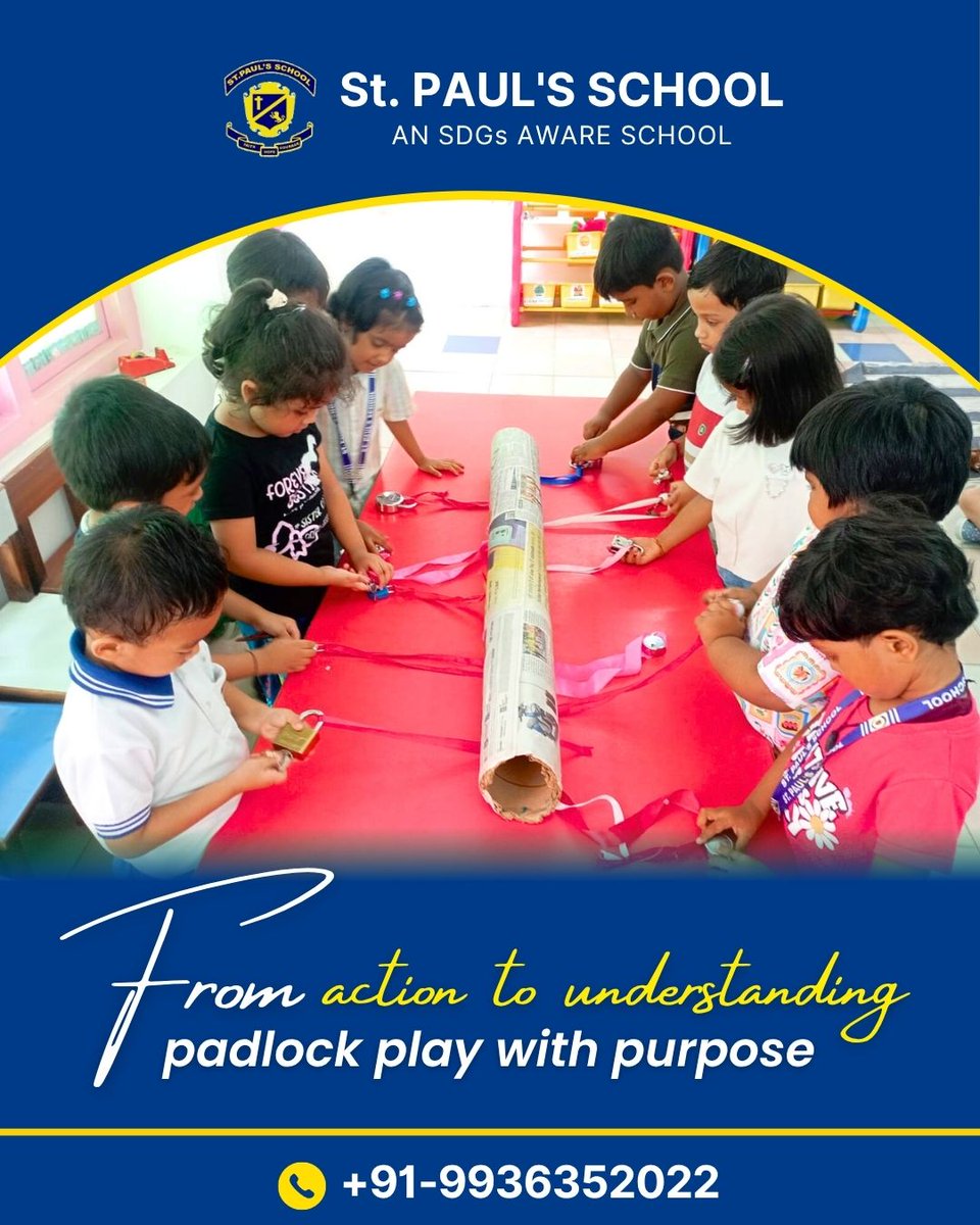 gkp_sps's tweet image. From Action to Understanding!
Our young learners at St. Paul’s unlocked more than just padlocks—they unlocked critical thinking, patience, and problem-solving skills!
#gorakhpur #gorakhpurschools #LearningWithPurpose #HandsOnLearning #GorakhpurSchools #StPaulsSchool
