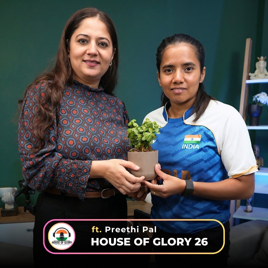houseofgloryin's tweet image. 🏅 New Episode Out Now!
History-maker Preethi Pal joins House of Glory – The Sports Podcast to share her journey from a small village to winning two medals at the Paris 2024 Paralympics.
🎧 Watch &amp;amp; listen now – streaming on all platforms!

#PreethiPal #Paralympics #Paris2024