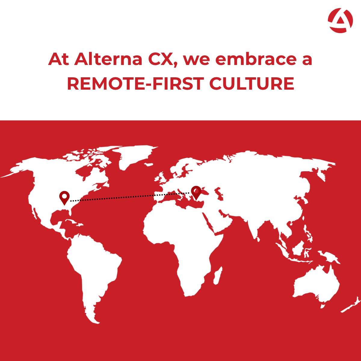 🌍 At Alterna CX, we embrace a remote-first culture.🌟 Our teams, located in the U.S. and Turkey, work together seamlessly, using technology to stay connected and deliver great customer experiences. 

#RemoteFirst #Teamwork