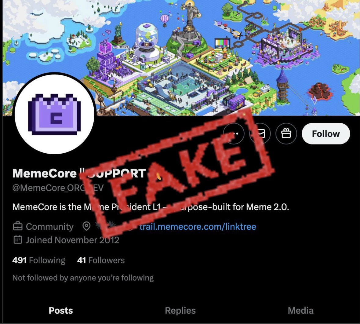 Cherry Hsu (@cherrytin3) on Twitter photo Be aware of this fake account!
only official <a href="/MemeCore_ORG/">MemeCore</a>
Big Boss <a href="/MeCo_ICE/">MeCo🐜 | ICE</a>
Offline event <a href="/memexfestival/">MemeX Festival</a> Be aware of this fake account!
only official <a href="/MemeCore_ORG/">MemeCore</a>
Big Boss <a href="/MeCo_ICE/">MeCo🐜 | ICE</a>
Offline event <a href="/memexfestival/">MemeX Festival</a>