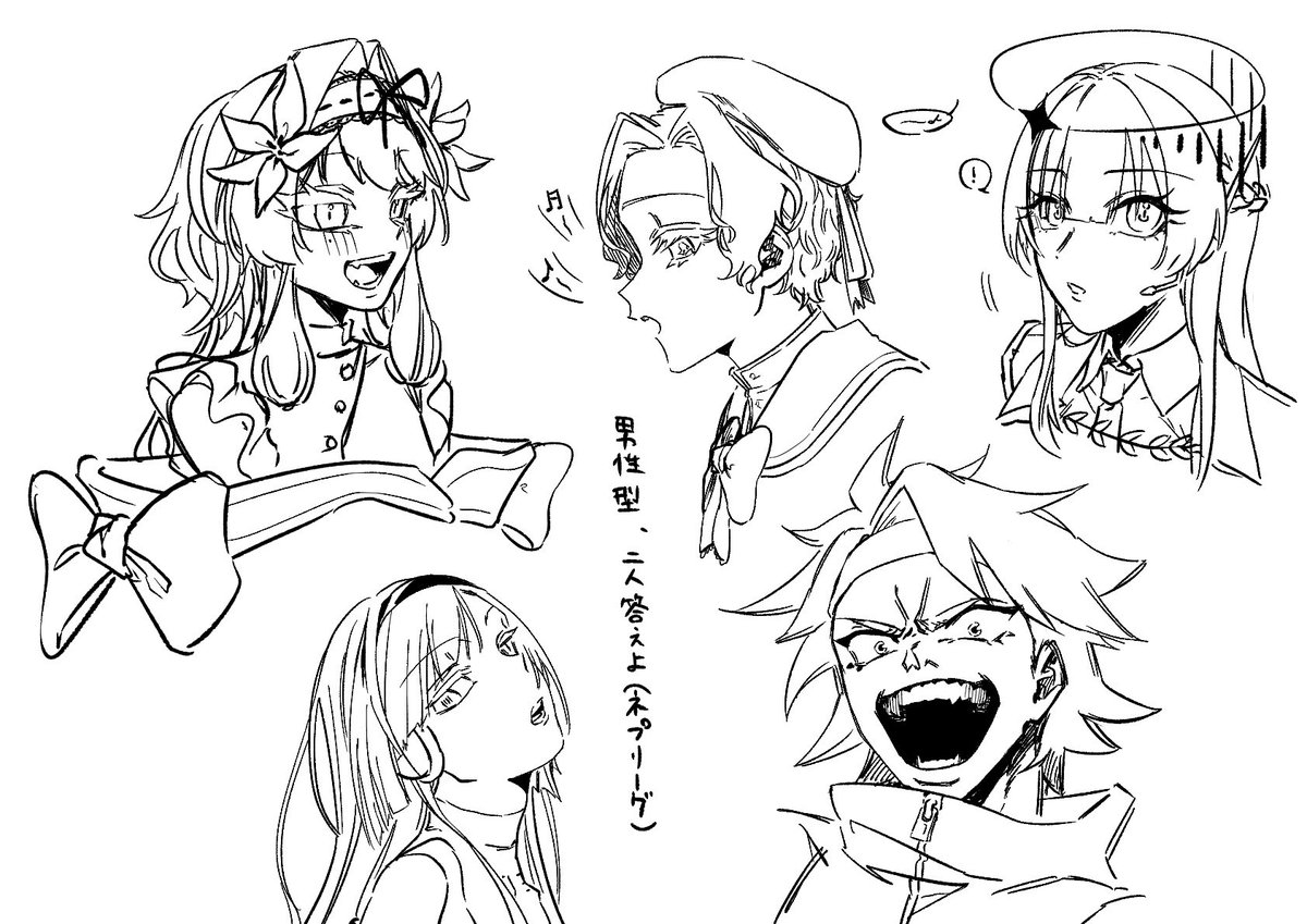 @kabenokuni こちらはダイス振って出た目の方を描いた落書きです